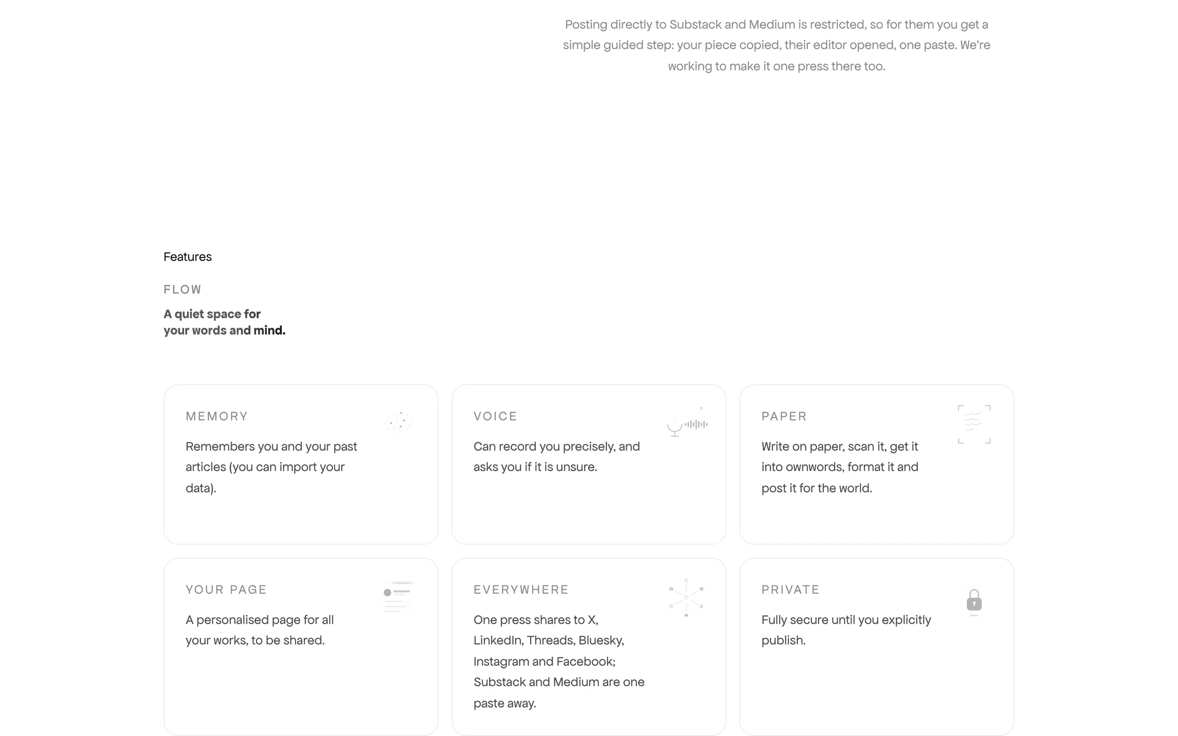 ownwords website, view 3