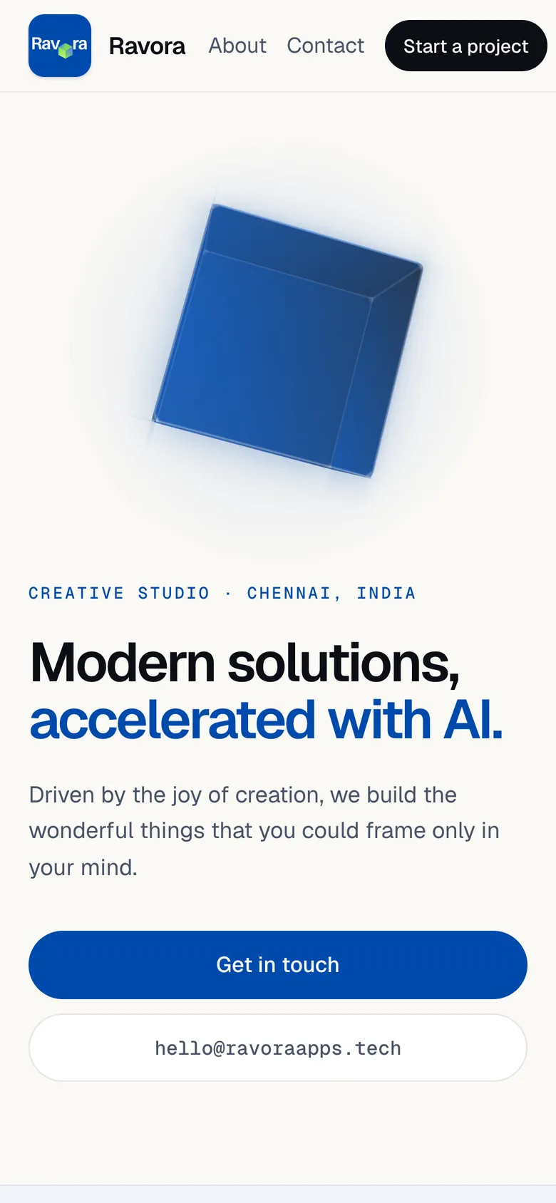 Ravora Apps on mobile